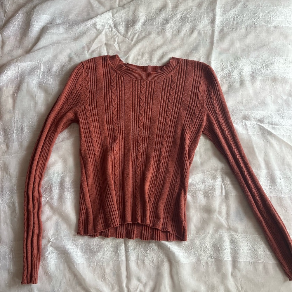 American Eagle Outfitters Terracotta Knit Sweater